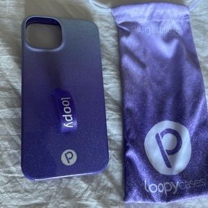 Purple loopy case for iPhone 13